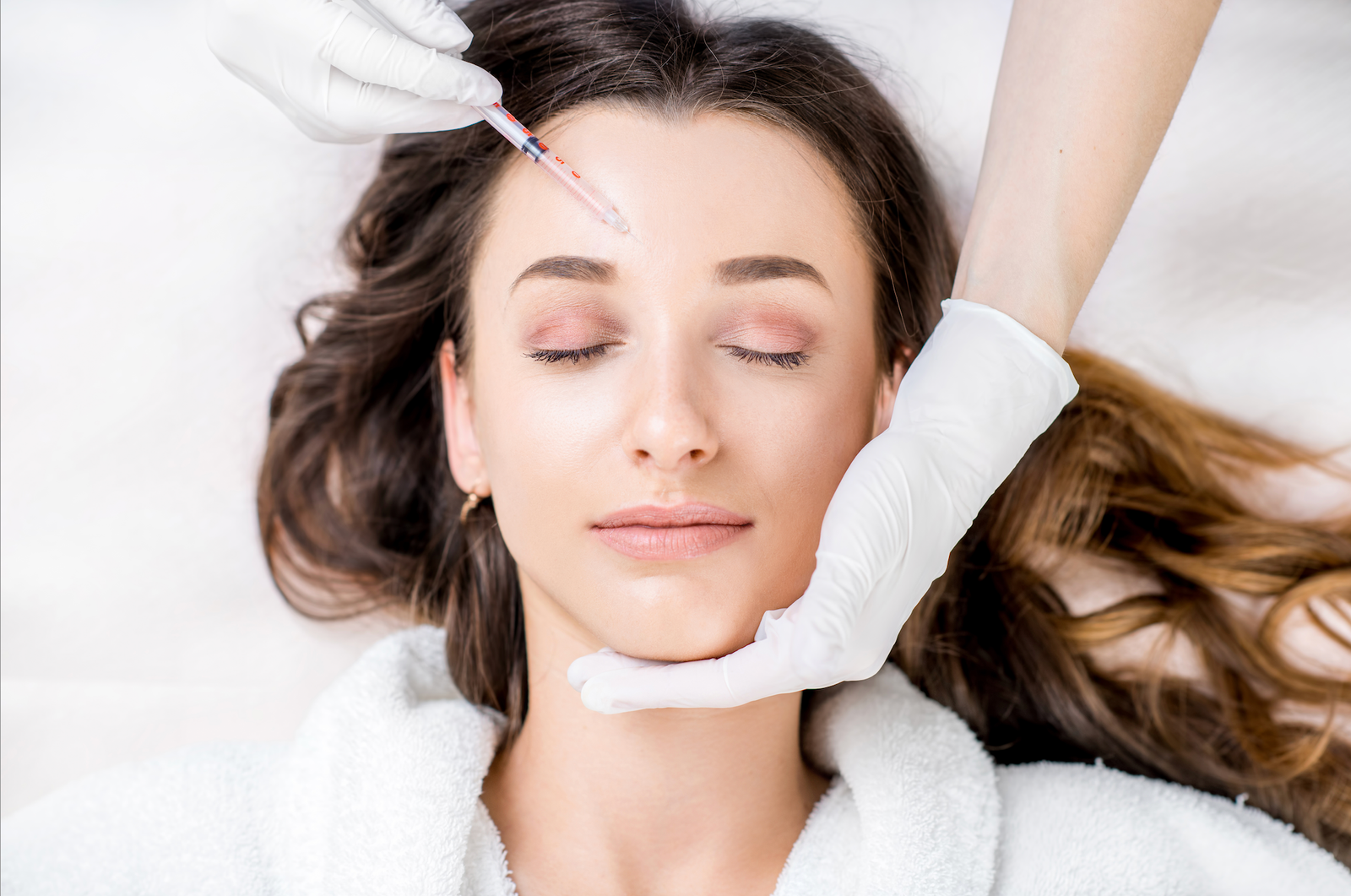 woman getting at home botox services through House Call The App